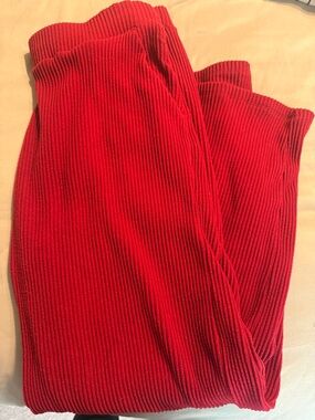 Abercrombie & Fitch Ribbed Crimson Knit pants